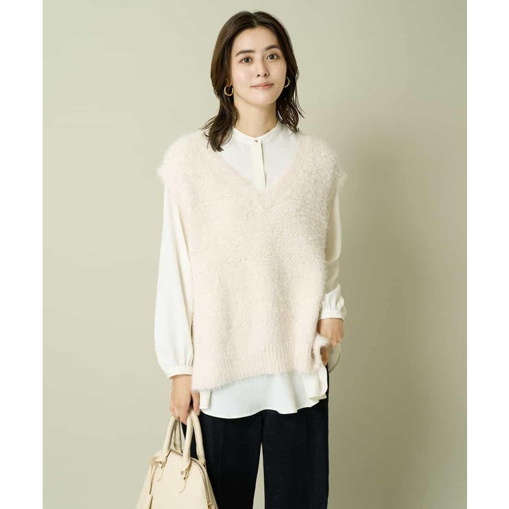 ウエスト切り替えペプラムブラウス | a.v.v【WOMEN】 | 詳細画像12 