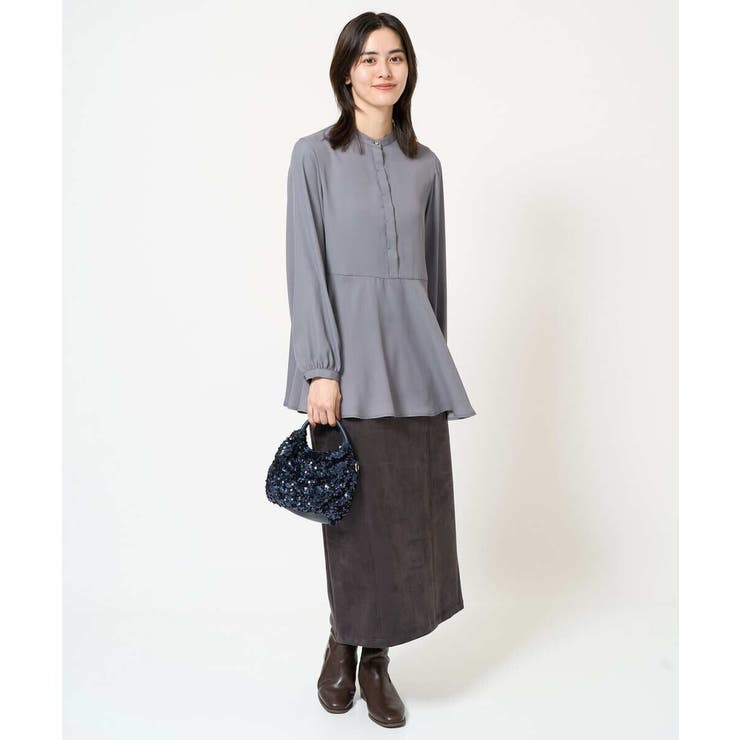 ウエスト切り替えペプラムブラウス | a.v.v【WOMEN】 | 詳細画像17 