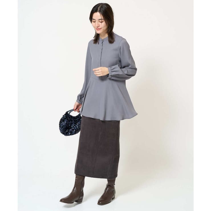 ウエスト切り替えペプラムブラウス | a.v.v【WOMEN】 | 詳細画像18 