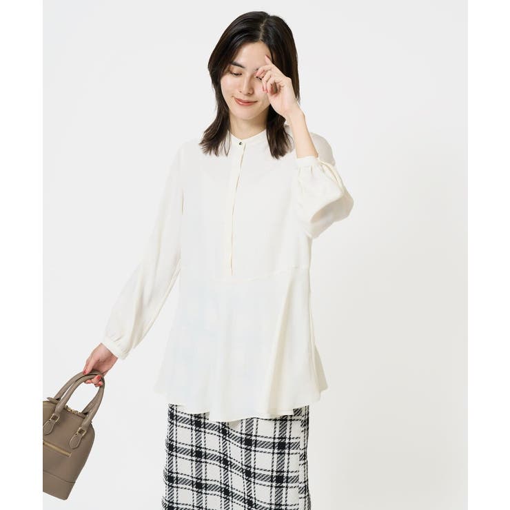 ウエスト切り替えペプラムブラウス | a.v.v【WOMEN】 | 詳細画像2 