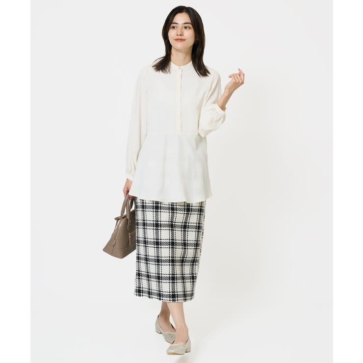 ウエスト切り替えペプラムブラウス | a.v.v【WOMEN】 | 詳細画像3 