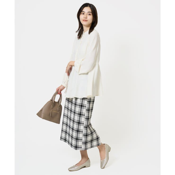 ウエスト切り替えペプラムブラウス | a.v.v【WOMEN】 | 詳細画像4 