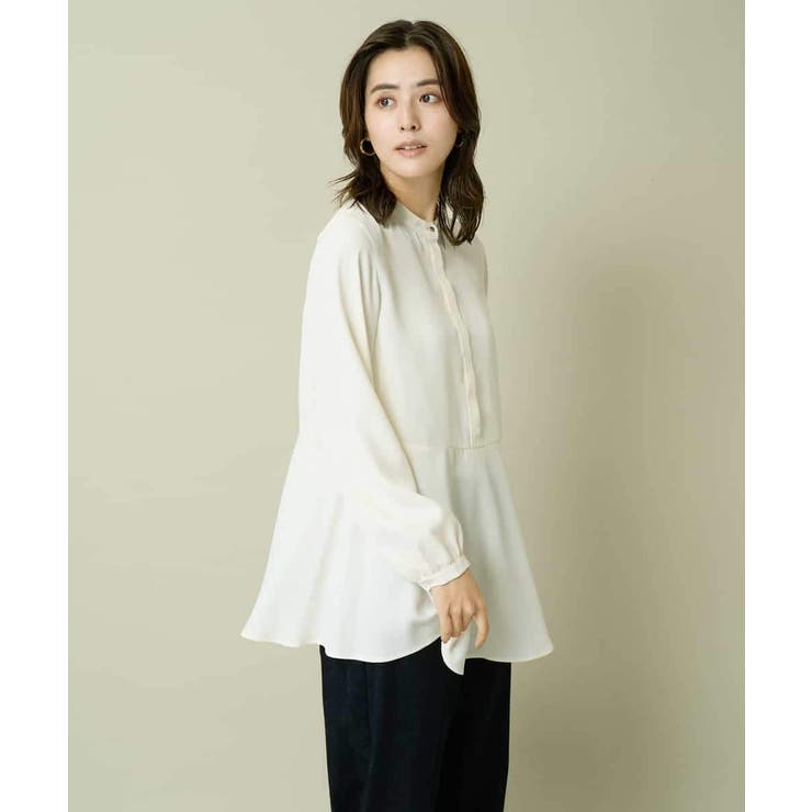 ウエスト切り替えペプラムブラウス | a.v.v【WOMEN】 | 詳細画像6 