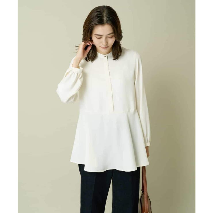 ウエスト切り替えペプラムブラウス | a.v.v【WOMEN】 | 詳細画像7 