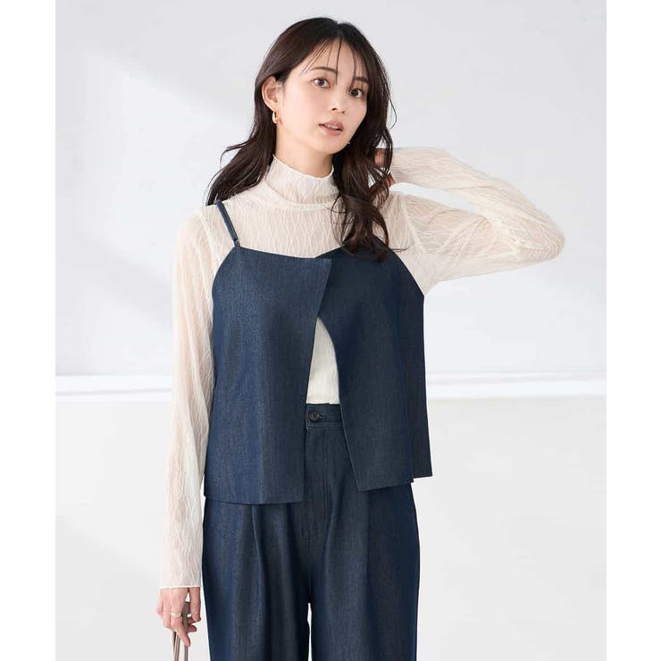 【2WAY/洗える】デニムライクビスチェ | a.v.v【WOMEN】 | 詳細画像4 