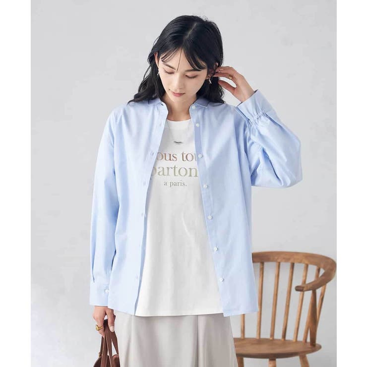 バックタックデザインシャツ | a.v.v【WOMEN】 | 詳細画像13 