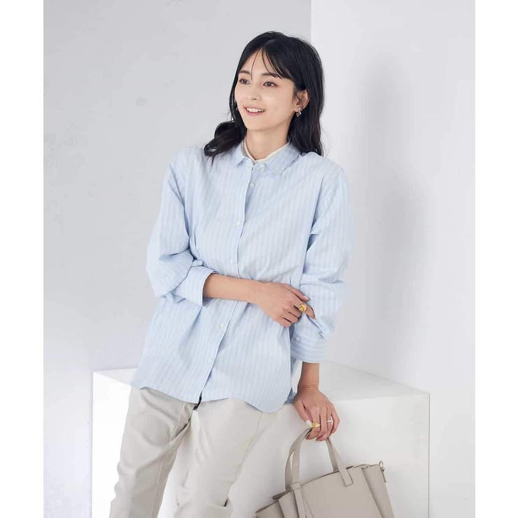 バックタックデザインシャツ | a.v.v【WOMEN】 | 詳細画像19 