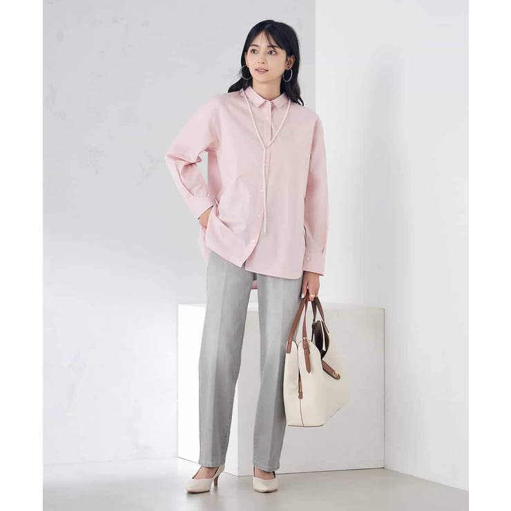 バックタックデザインシャツ | a.v.v【WOMEN】 | 詳細画像4 