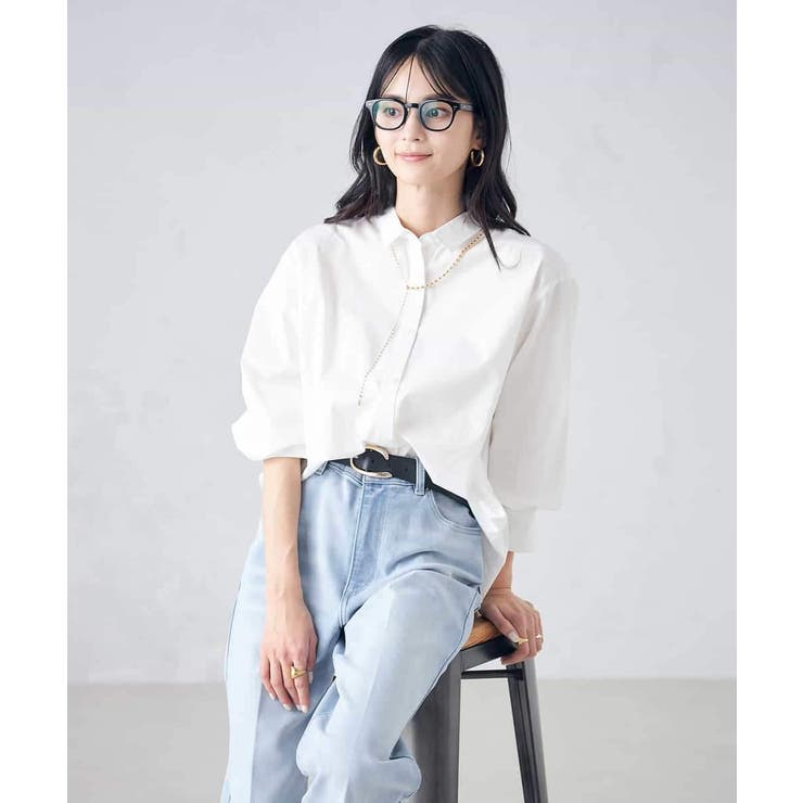 バックタックデザインシャツ | a.v.v【WOMEN】 | 詳細画像53 