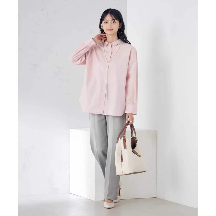 バックタックデザインシャツ | a.v.v【WOMEN】 | 詳細画像6 