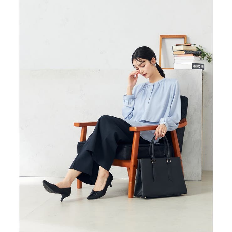 【前後2WAY】レイヤード風サテンブラウス | a.v.v【WOMEN】 | 詳細画像19 