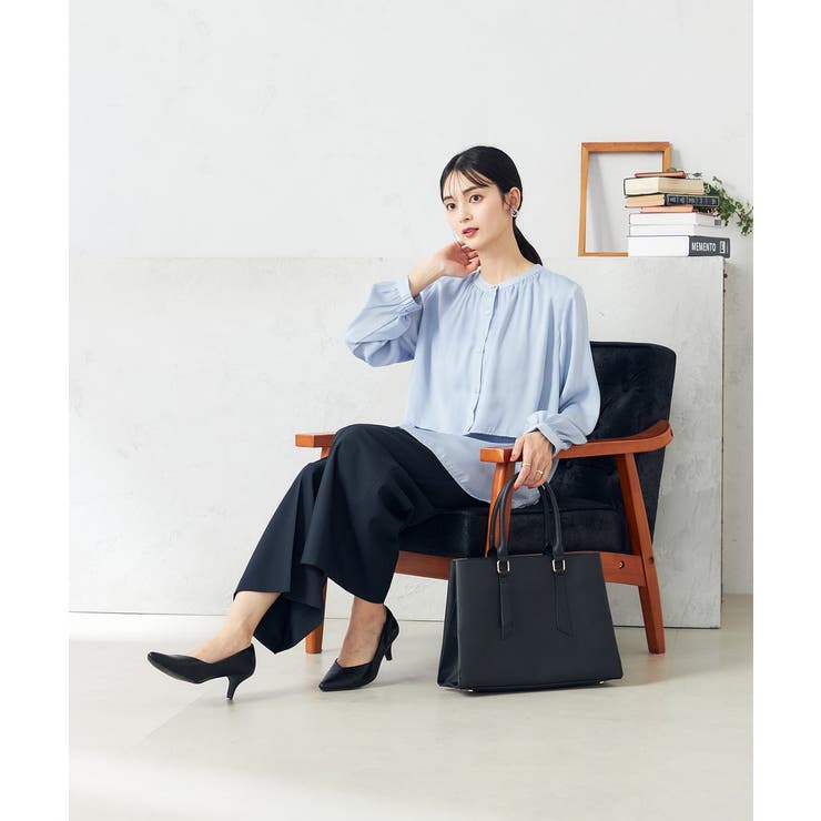 【前後2WAY】レイヤード風サテンブラウス | a.v.v【WOMEN】 | 詳細画像20 