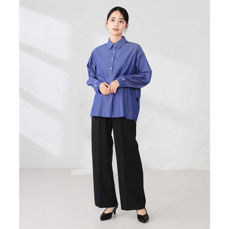 【防シワ】スキッパーシャツ | a.v.v【WOMEN】 | 詳細画像16 