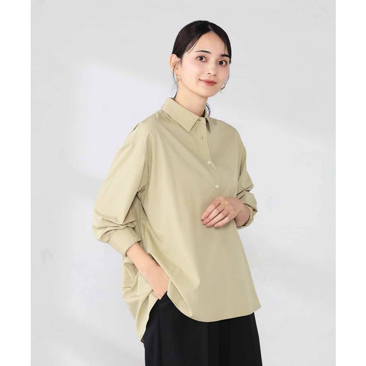 【防シワ】スキッパーシャツ | a.v.v【WOMEN】 | 詳細画像6 