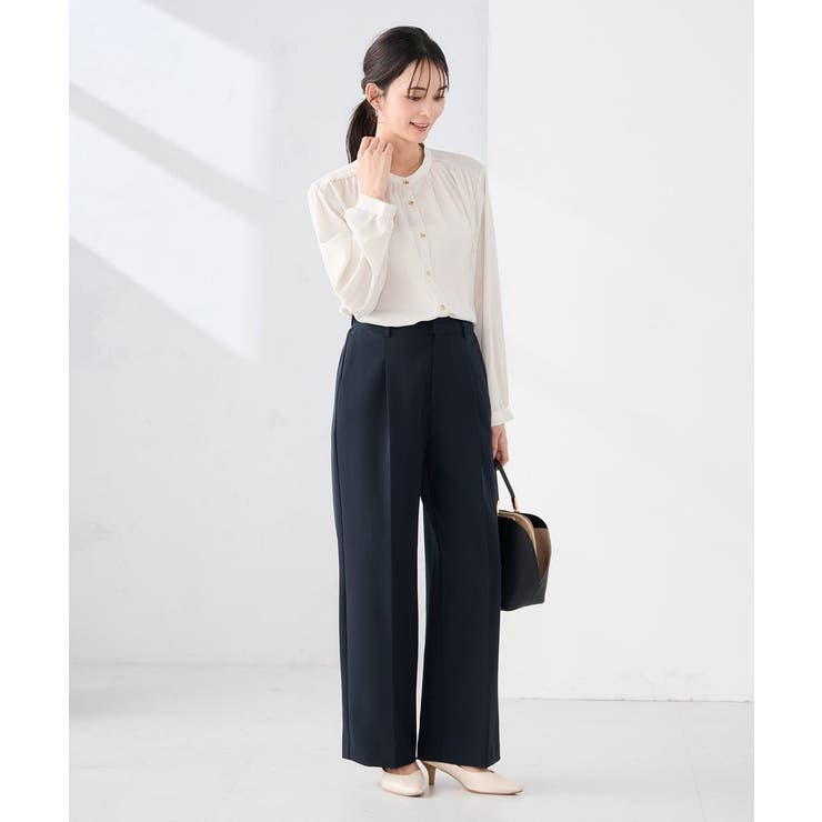 【洗える】サテンギャザーブラウス | a.v.v【WOMEN】 | 詳細画像16 