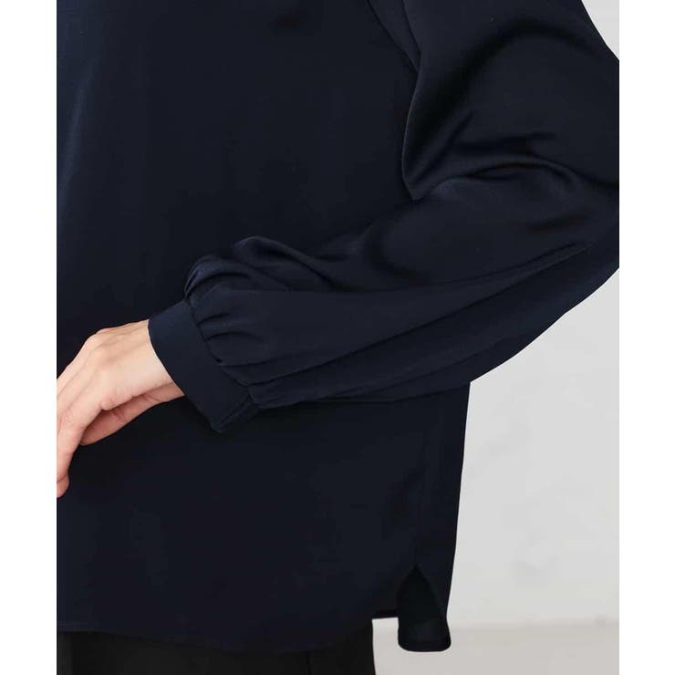 【洗える】サテンギャザーブラウス | a.v.v【WOMEN】 | 詳細画像30 