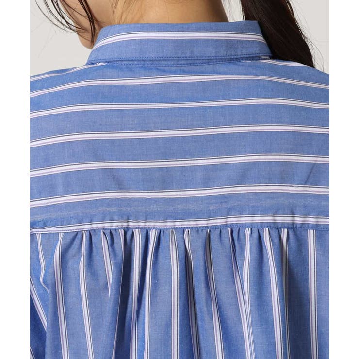 韓国ファッション●マルチストライプシャツ●2色●追跡送料込 ALUDE SELECT】over size stripe shirt(3color) | 【ALUDE】韓国