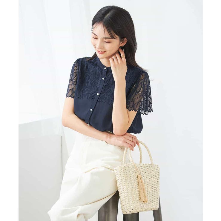 レースヨークブラウス | a.v.v【WOMEN】 | 詳細画像14 