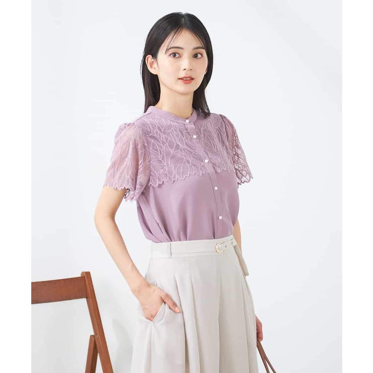 レースヨークブラウス | a.v.v【WOMEN】 | 詳細画像34 