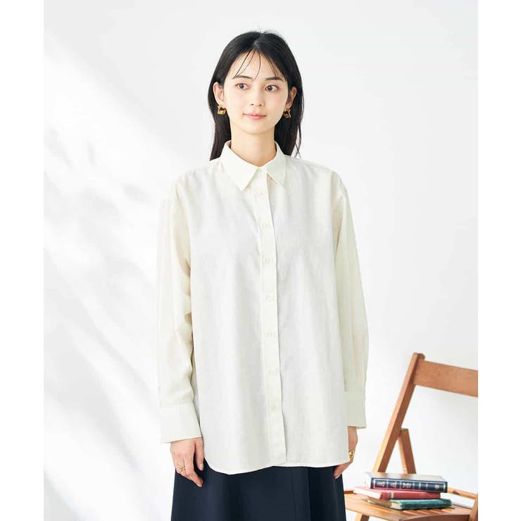 【マルチウェイ】リネン混ベーシックシャツ | a.v.v【WOMEN】 | 詳細画像13 