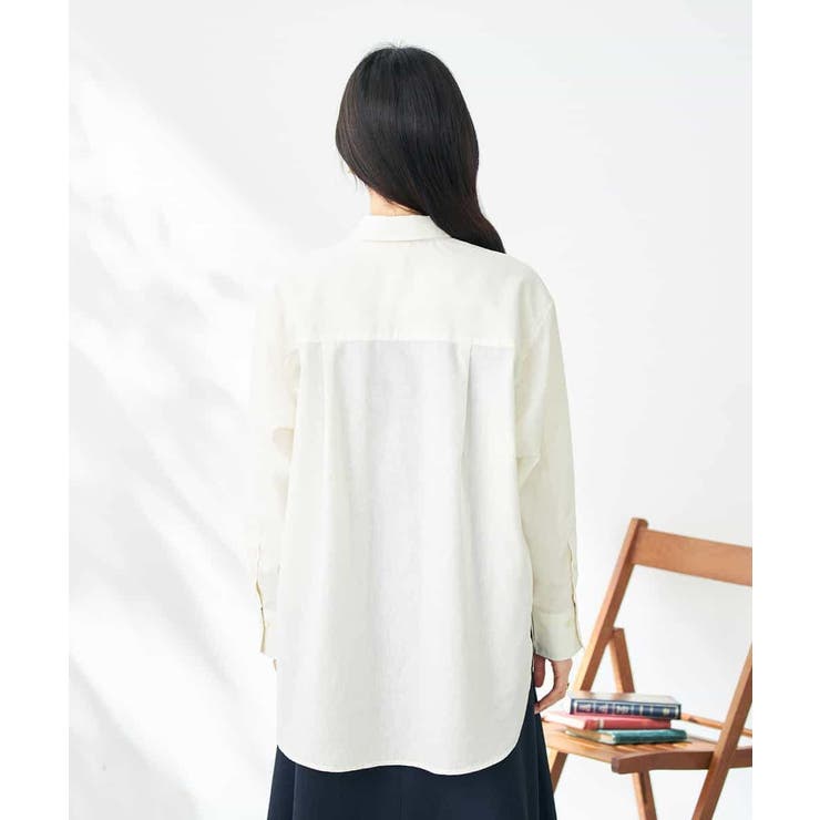 【マルチウェイ】リネン混ベーシックシャツ | a.v.v【WOMEN】 | 詳細画像15 