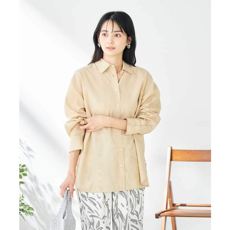 【マルチウェイ】リネン混ベーシックシャツ | a.v.v【WOMEN】 | 詳細画像46 