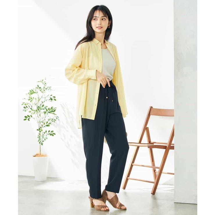 【洗える/イージーケア/接触冷感/毛玉になりにくい】バックタックシアーシャツ | a.v.v【WOMEN】 | 詳細画像14 