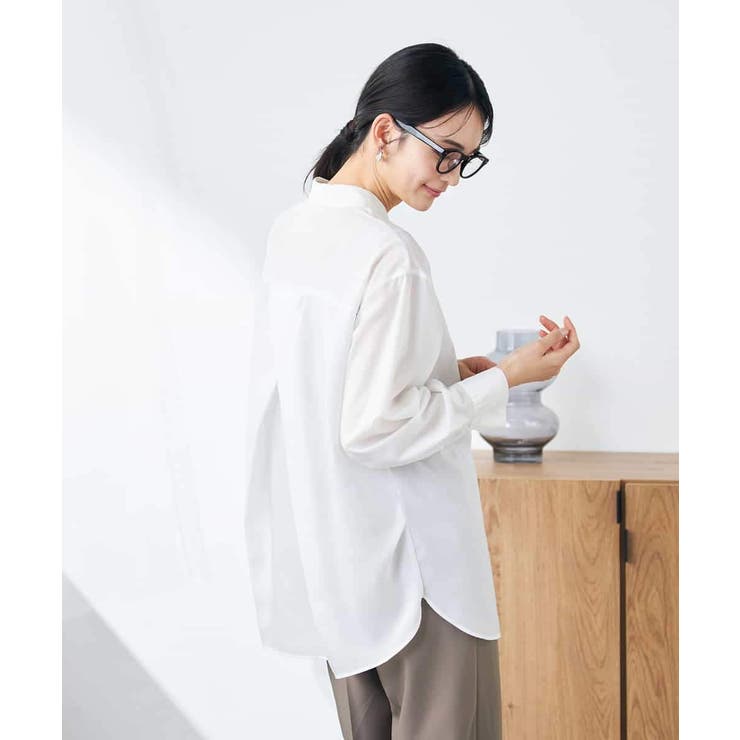 【洗える/イージーケア/接触冷感/毛玉になりにくい】バックタックシアーシャツ | a.v.v【WOMEN】 | 詳細画像39 