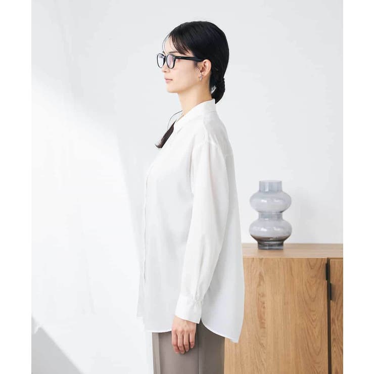 【洗える/イージーケア/接触冷感/毛玉になりにくい】バックタックシアーシャツ | a.v.v【WOMEN】 | 詳細画像46 