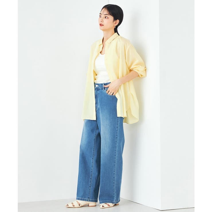 【洗える/イージーケア/接触冷感/毛玉になりにくい】バックタックシアーシャツ | a.v.v【WOMEN】 | 詳細画像5 