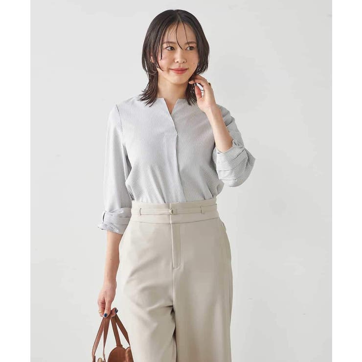 グレーストライプ | 【洗える イージーケア 吸水速乾 | a.v.v【WOMEN】