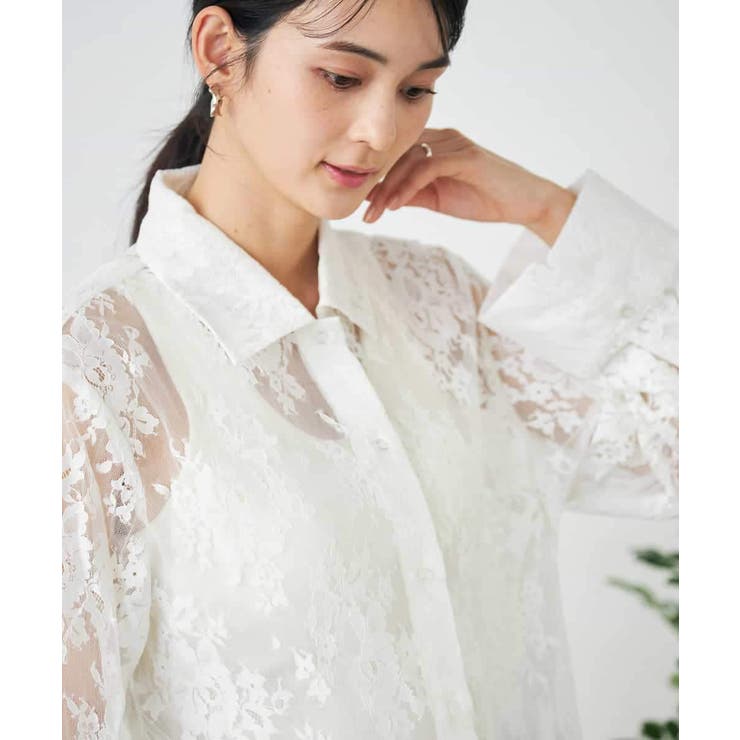 レースシャツ | a.v.v【WOMEN】 | 詳細画像4 