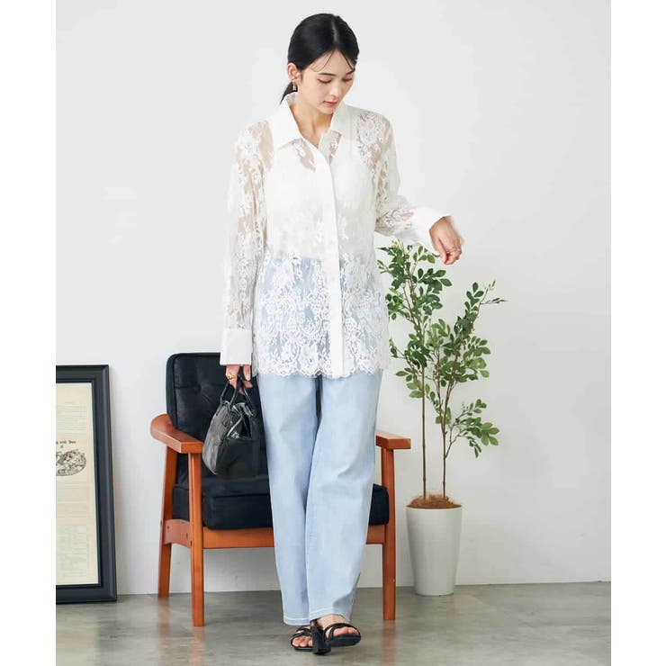 レースシャツ | a.v.v【WOMEN】 | 詳細画像5 