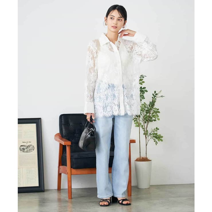 レースシャツ | a.v.v【WOMEN】 | 詳細画像6 