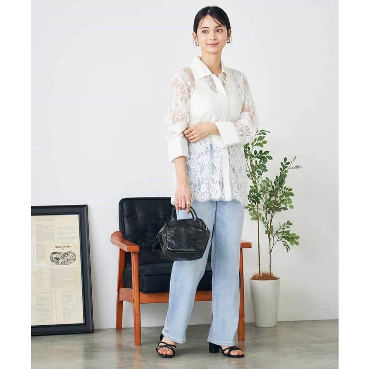 レースシャツ | a.v.v【WOMEN】 | 詳細画像7 