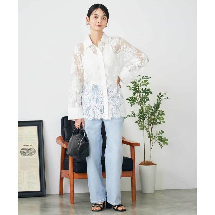 レースシャツ | a.v.v【WOMEN】 | 詳細画像8 