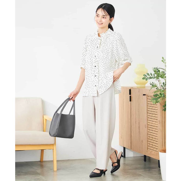 フリルネックボウタイブラウス | a.v.v【WOMEN】 | 詳細画像11 