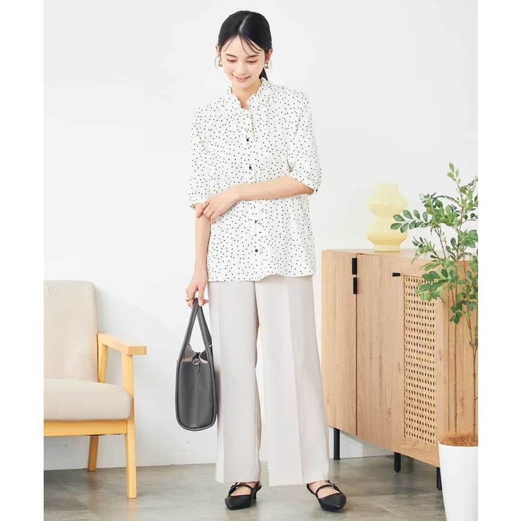 フリルネックボウタイブラウス | a.v.v【WOMEN】 | 詳細画像12 