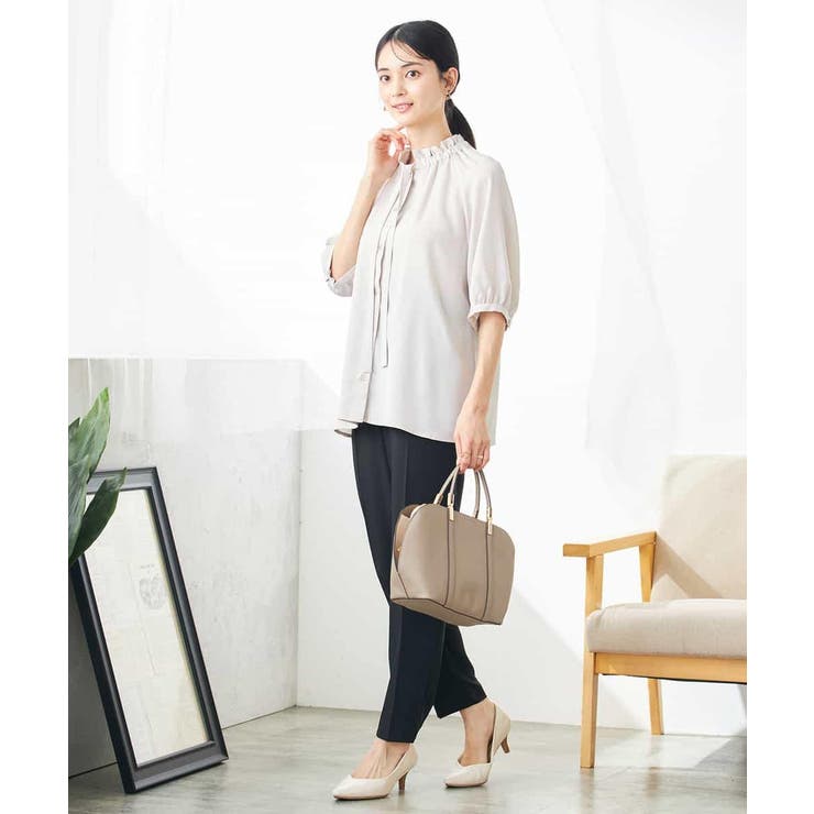 フリルネックボウタイブラウス | a.v.v【WOMEN】 | 詳細画像15 