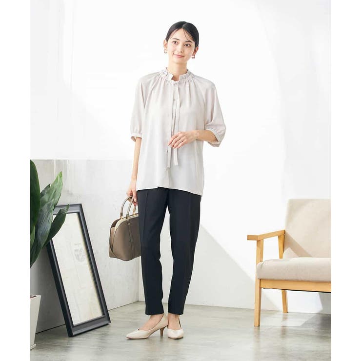 フリルネックボウタイブラウス | a.v.v【WOMEN】 | 詳細画像16 