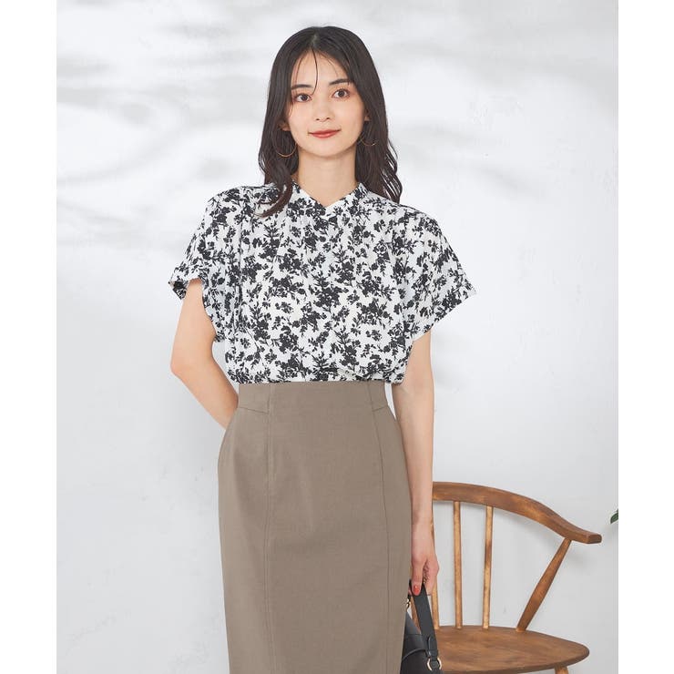 花柄ギャザーブラウス | a.v.v【WOMEN】 | 詳細画像9 