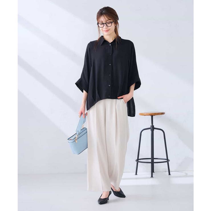 【2WAY】楊柳ドルマンシルエットシャツ | a.v.v【WOMEN】 | 詳細画像27 