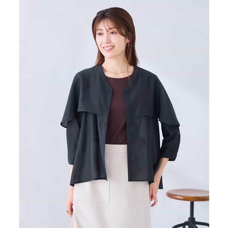 ケープ風シアーブラウス | a.v.v【WOMEN】 | 詳細画像10 