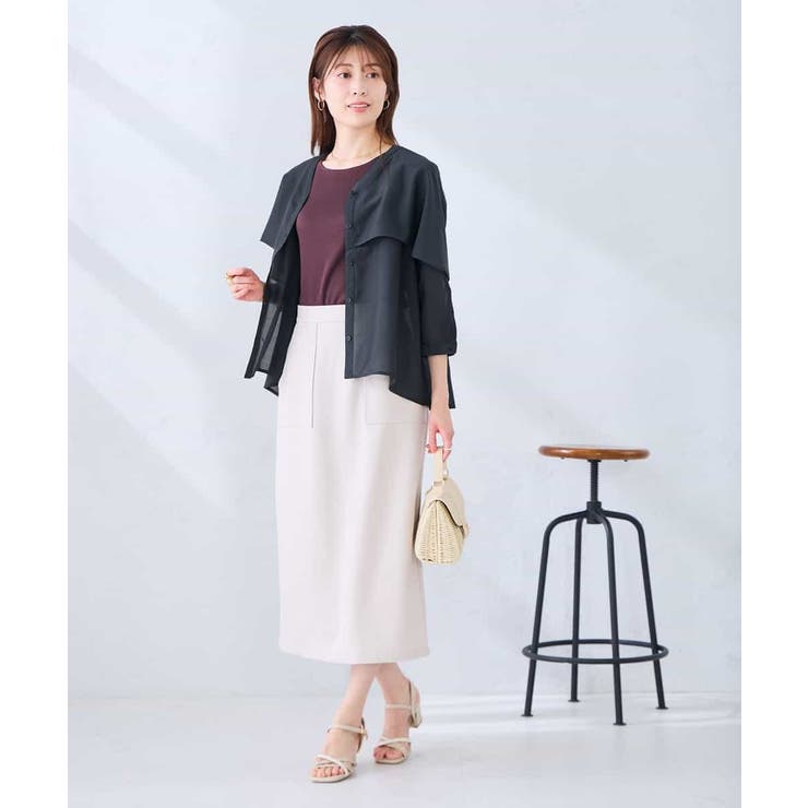 ケープ風シアーブラウス | a.v.v【WOMEN】 | 詳細画像12 