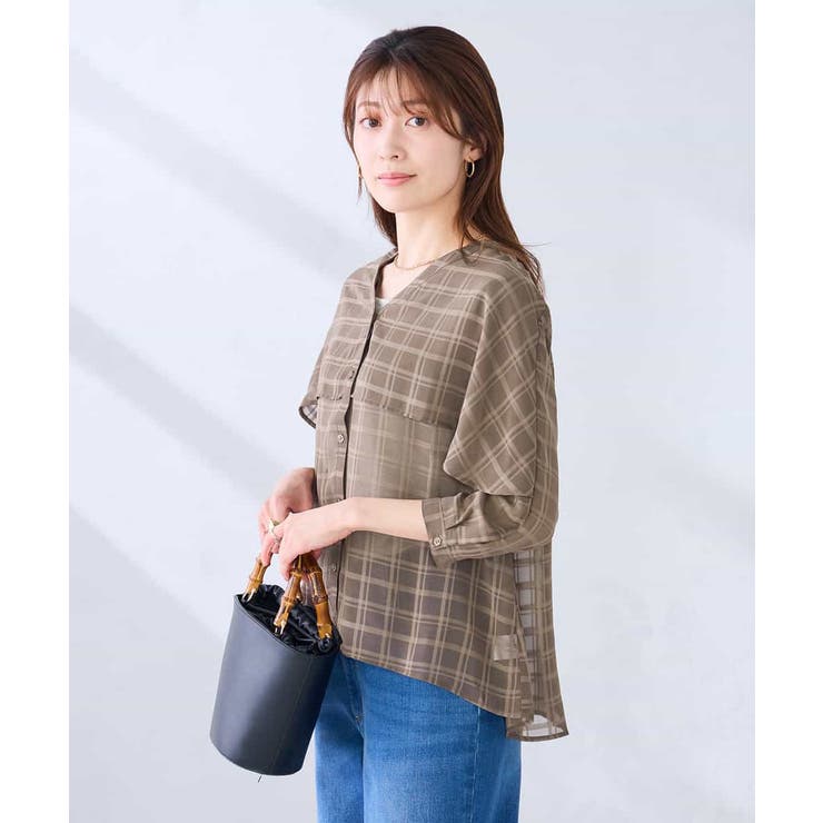 ケープ風シアーブラウス | a.v.v【WOMEN】 | 詳細画像13 