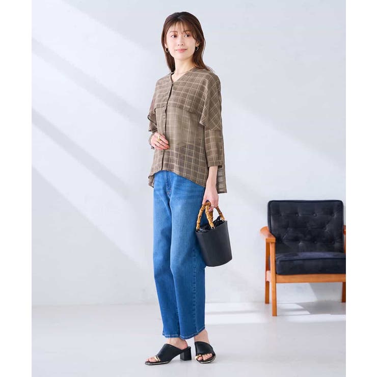 ケープ風シアーブラウス | a.v.v【WOMEN】 | 詳細画像17 