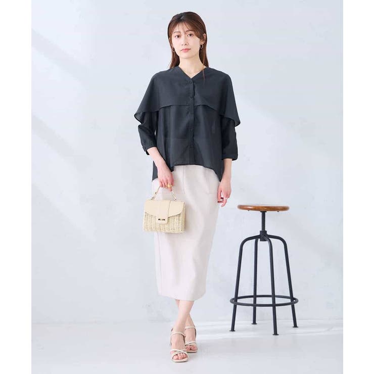 ケープ風シアーブラウス | a.v.v【WOMEN】 | 詳細画像6 