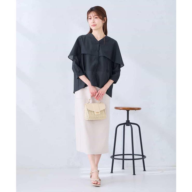 ケープ風シアーブラウス | a.v.v【WOMEN】 | 詳細画像7 