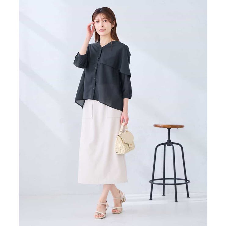 ケープ風シアーブラウス | a.v.v【WOMEN】 | 詳細画像9 