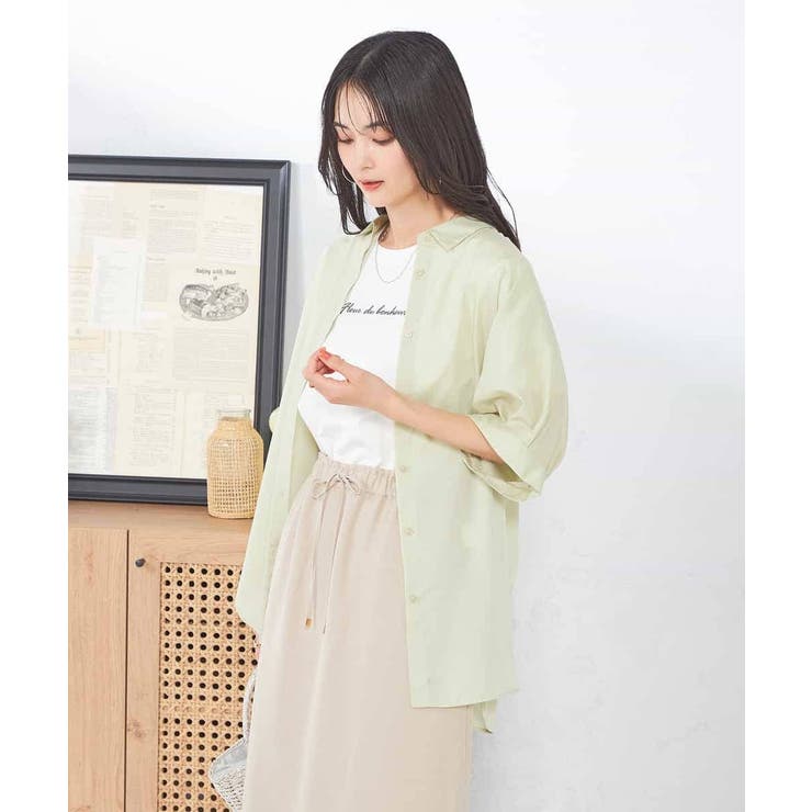 【接触冷感/洗える/イージーケア/毛玉になりにくい】シアータックシャツ | a.v.v【WOMEN】 | 詳細画像11 